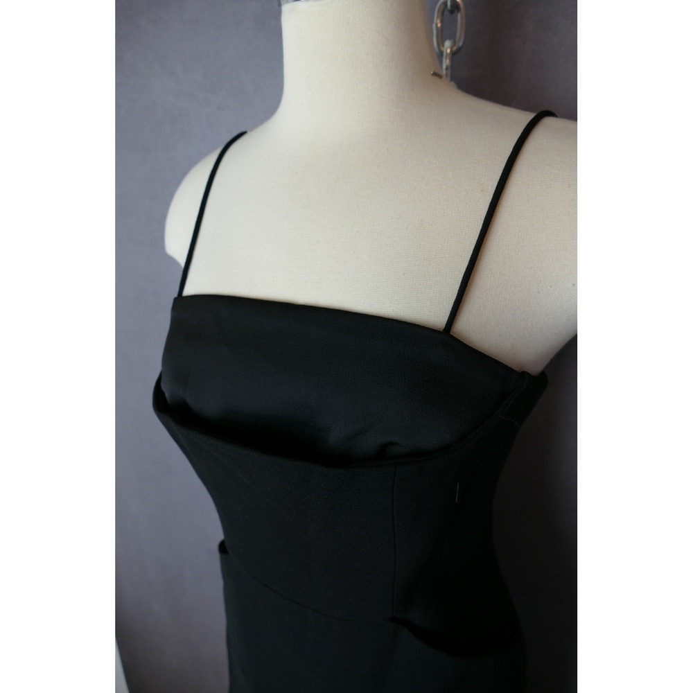 NWT‎ C/MEO Collective Black MIDI Dress Sleeveless Cocktail Party Side Slit M - Picture 11 of 16